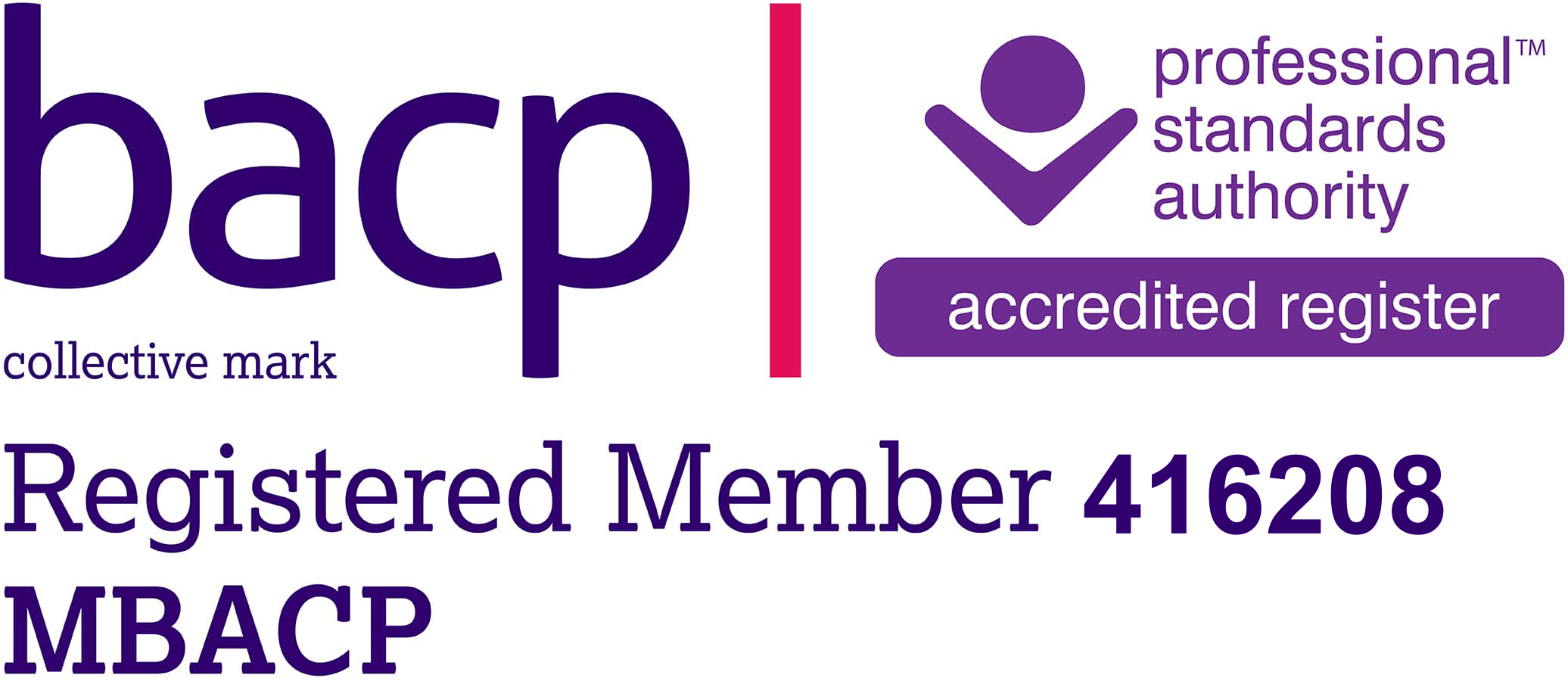 BACP Register Number 416208